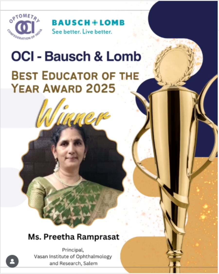 VIOR Faculty Excellence: Preetha Ramprasat Honored as Best Educator of the Year