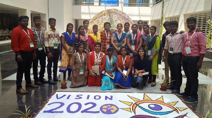 Students at a Vision 2020 outreach event